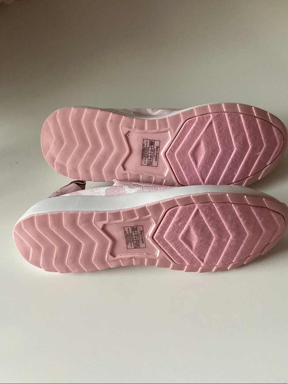 Juicy Couture Pink & White Camouflage Slip-On Sneakers